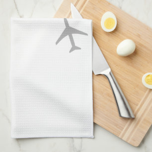 Gult Grått Flygplan Flygplan Flygplan Kökshandduk