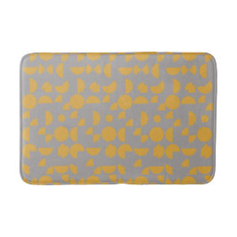 Gult Grått Modern Elegant Geometric Tribal Badrumsmatta
