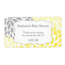 Gult Grått Morsa Vattenflaska Favoriter