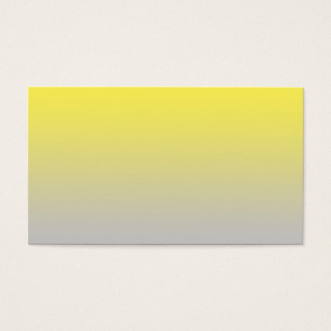 Gult & Grått Ombre Visitkort (Framsidan)