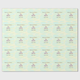 Gult Greenpastel Vow förnyelse av årsdagen för vat Presentpapper