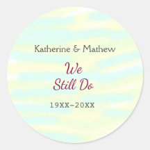 Gult Greenpastel Vow förnyelse av årsdagen för vat