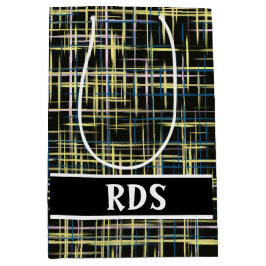 Gult Grid Linjer Art Mönster