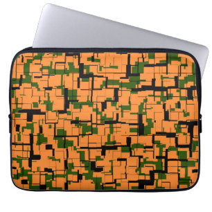 Gult Grönt Black Digital Camo Mönster Laptop Sleeve