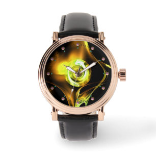 GULT GRÖNT BROWN FRACTAL RO ARMBANDSUR