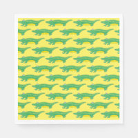 Gult Grönt Gator Alligator Crocodile Crocodile Ani