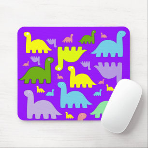 Gult Grönt Lila Mouse Pad! Musknappen Musmatta