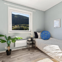 Gult grönt löv mönster blue