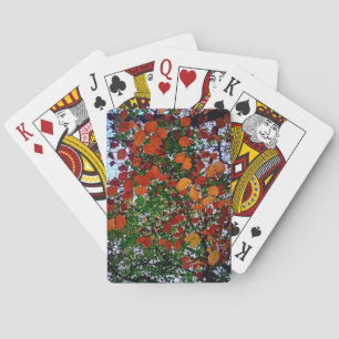 Gult, grönt och brunt löv casinokort