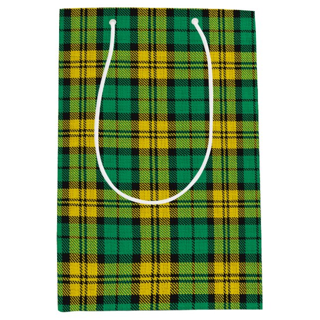 Gult Grönt Play Tartan Mönster Design (Framsidan)