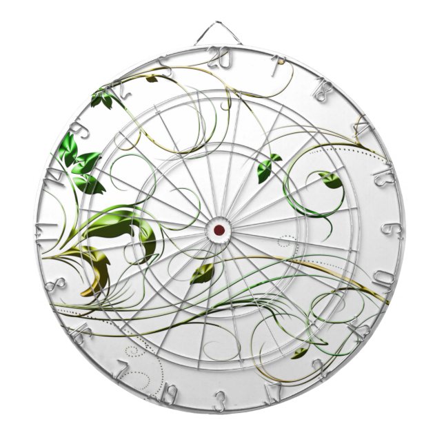 Gult Grönt Vines Darttavla (Framsidan)