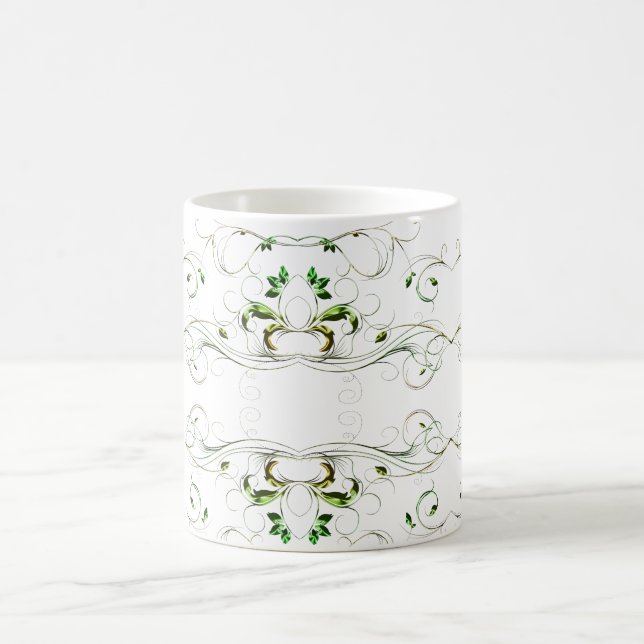 Gult Grönt Vines Kaffemugg (Center)