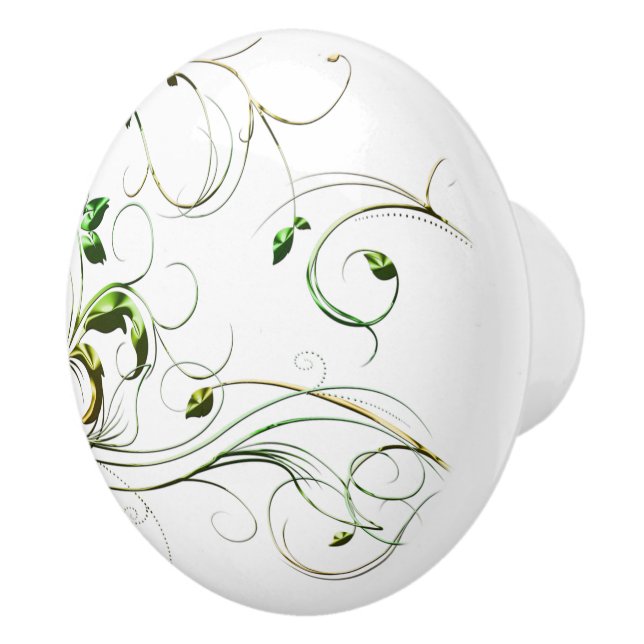 Gult Grönt Vines Knopp (Höger)