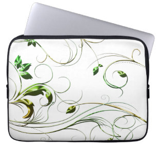 Gult Grönt Vines Laptop Fodral