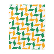 Gult Grönt Wave Curve Living Nature Mönster