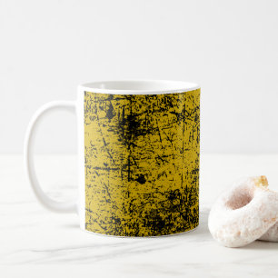 Gult Grunge Kaffemugg