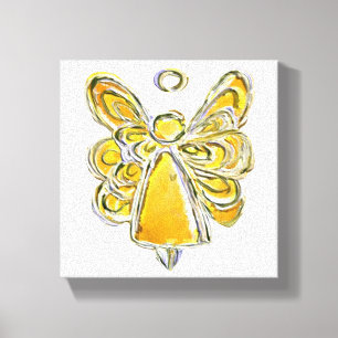 Gult Guardian Angel Art Wrapped Canvas Painting