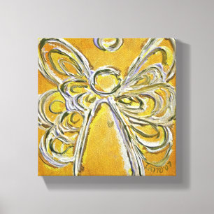 Gult Guardian Angel Art Wrapped Canvas Painting