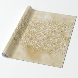 Gult Guld Confetti Glitter Presentpapper
