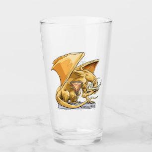 Gult Guld Dragon: Birthstone Topaz i november Glaskopp