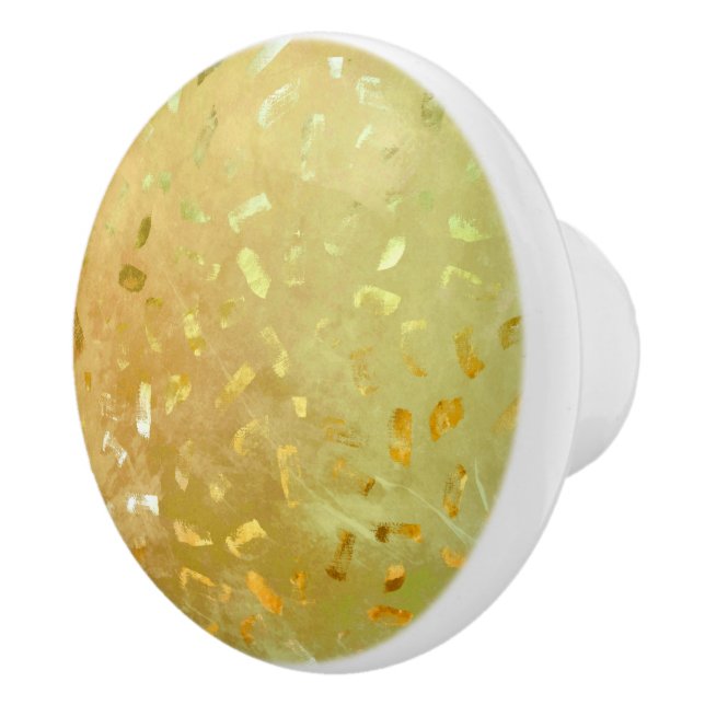 Gult Guld Glitter Knopp (Höger)
