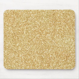 Gult Guld Glitter Musmatta