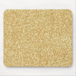 Gult Guld Glitter Musmatta