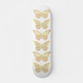 Gult Guld Gnistra Butterflies Skateboard