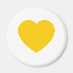 Gult Guld Heart Magnet