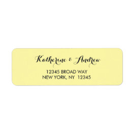 Gult Guld marinblått Returadress Etikett