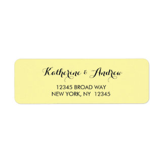 Gult Guld marinblått Returadress Etikett