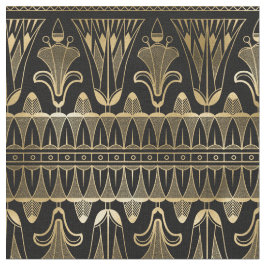 Gult Guld och svart konst Deco Tyg