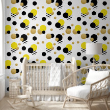 Gult Guld Polka Dot