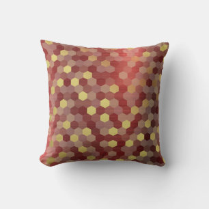 Gult Guld Red Burgundy Cyber Numeric IT-DESIGN Kudde
