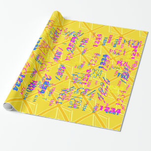 Gult Gult Union Jack British Flagga Background Presentpapper