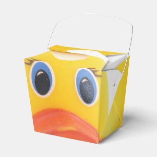 Gult gummi duckar baby shower presentaskar