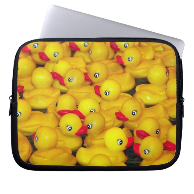 Gult gummiankor laptop sleeve (Framsidan)