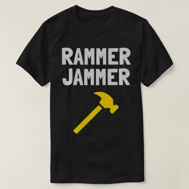 Gult Hammer Alabama Rammer Jammer T Shirt (Design framsida)