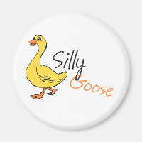 Gult Hand plockade Fånig Goose Baby Goose Tecknad