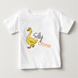 Gult Hand plockade Fånig Goose Baby Goose Tecknad Tröja