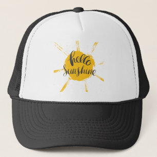 Gult Hand plockade Hej Sunshine Image Keps