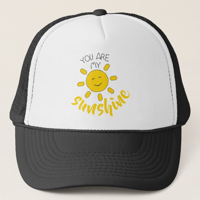 Gult Hand plockade Sol Hej Sunshine Image Sol Art Keps (Framsida)