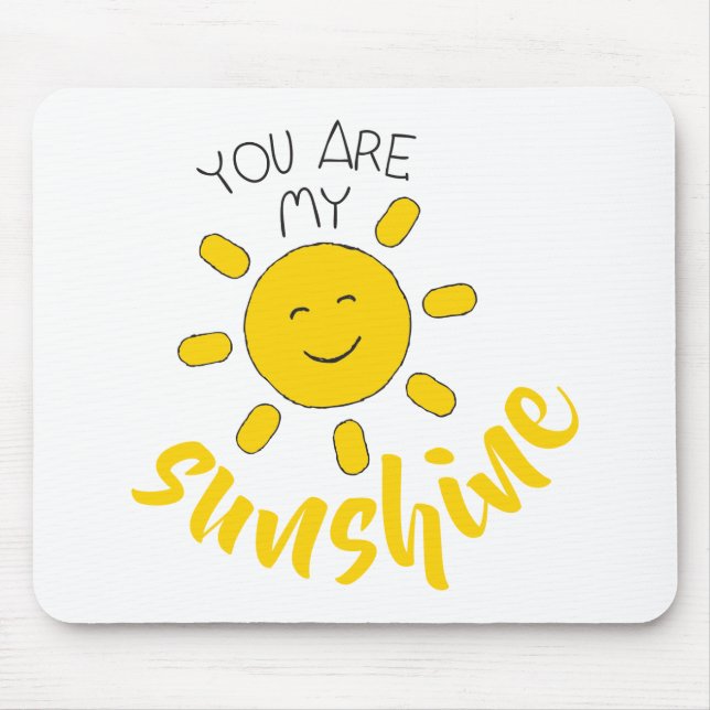 Gult Hand plockade Sol Hej Sunshine Image Sol Art Musmatta (Framsidan)