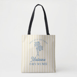Gult Handflatan Vår Pastel Beach Baby Shower Tygkasse