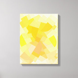 Gult Harmony Geometric Canva Art Skriv ut Canvastryck