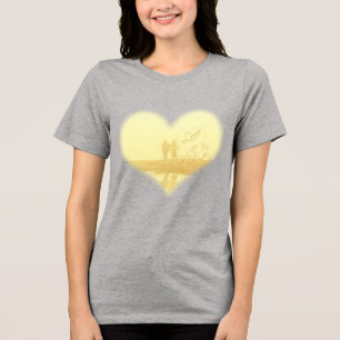 Gult Heart Beach Wedding Tee Shirt