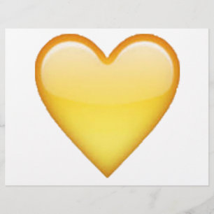 Gult Heart - Emoji Reklamblad