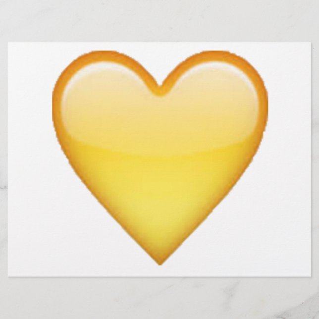 Gult Heart - Emoji Reklamblad (Framsidan)