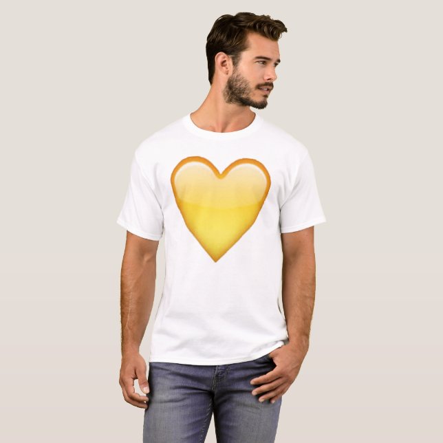Gult Heart - Emoji Tröja (Hel framsida)
