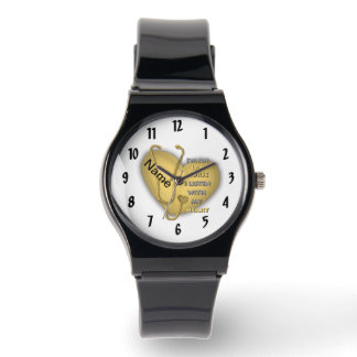 Gult Heart LPN- sjuksköterska Armbandsur